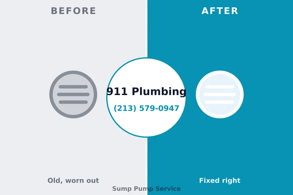 Before and after: plumbing repair Eddyville, IA